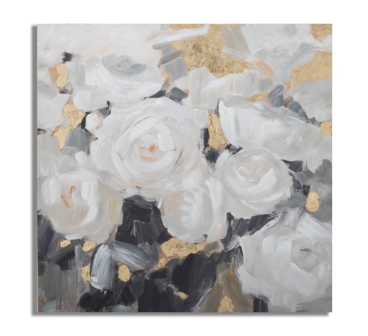 DIPINTO SU TELA WHITE FLOWER -B- CM 90X3