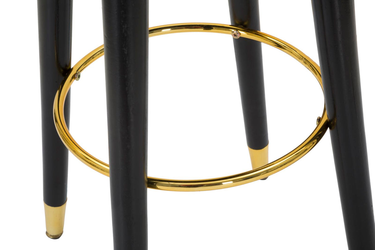 SGABELLO BAR PARIS GRIGIO/GOLD - FERRETTI