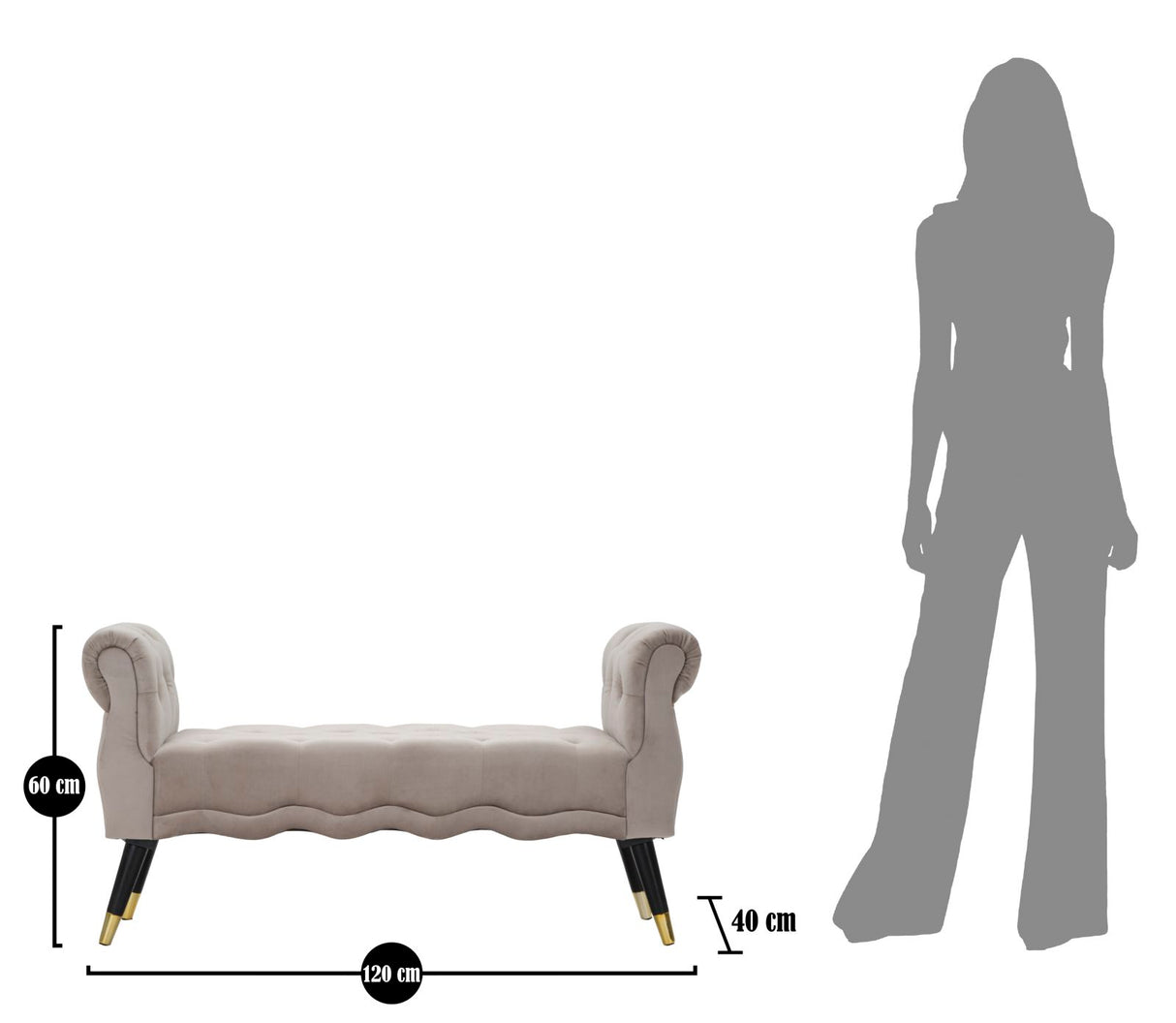 PANCHETTA PARIS GRIGIA/GOLD - FERRETTI