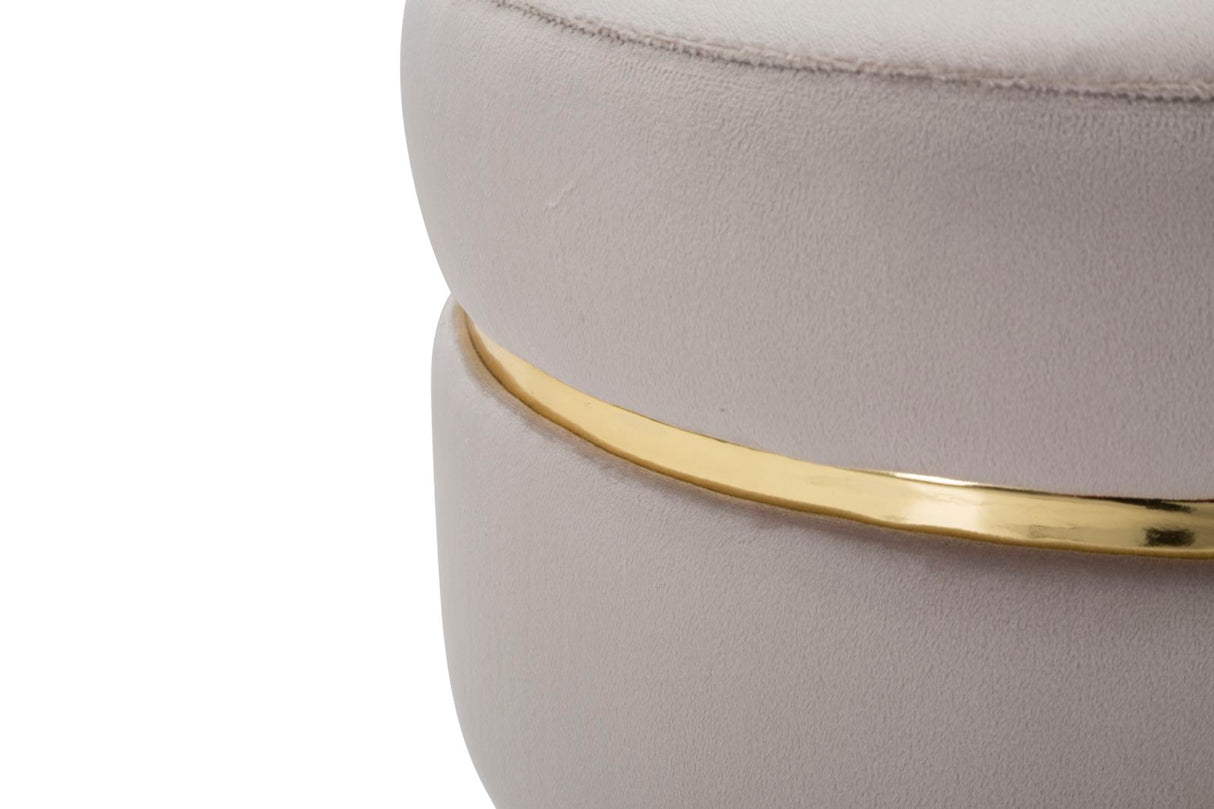 SGABELLO PARIS GRIGIO/GOLD - FERRETTI
