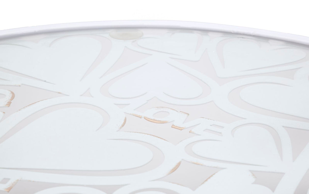 TAVOLINETTI WHITE HEARTS COPPIA - FERRETTI