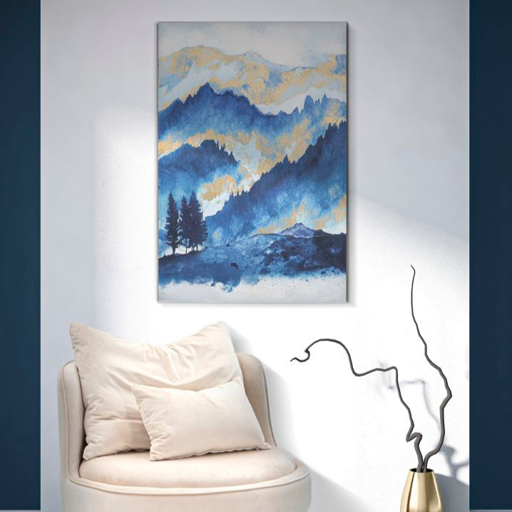 STAMPA DIPINTA MOUNTAIN TREE - FERRETTI