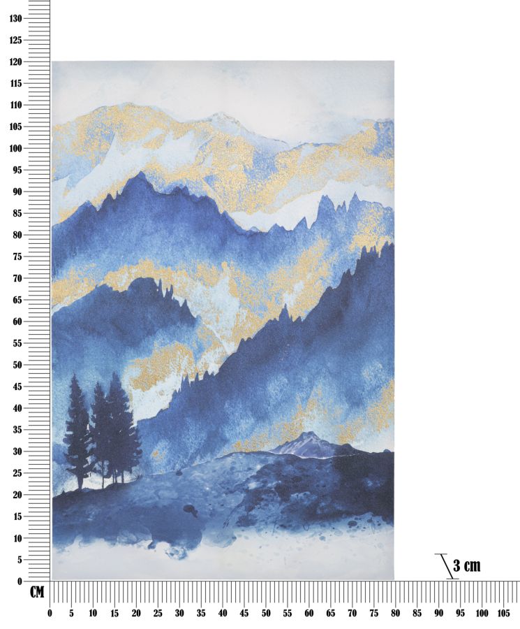 STAMPA DIPINTA MOUNTAIN TREE - FERRETTI