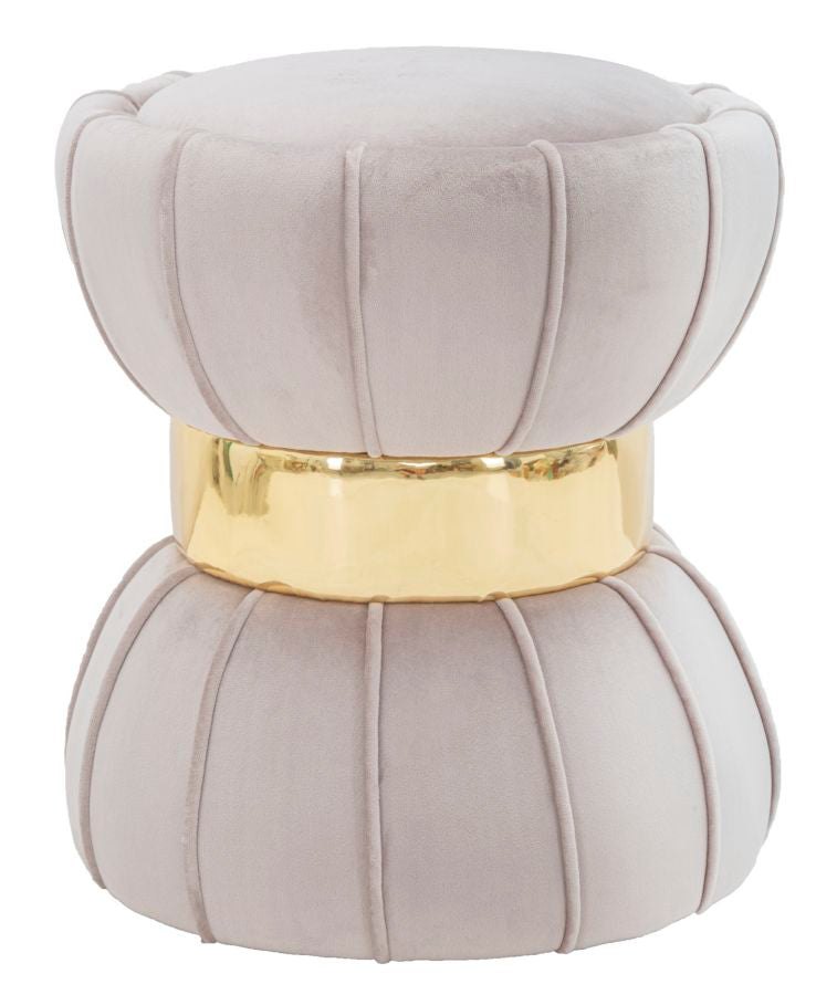 SGABELLO FLOWER GRIGIO CM Ø 40X44