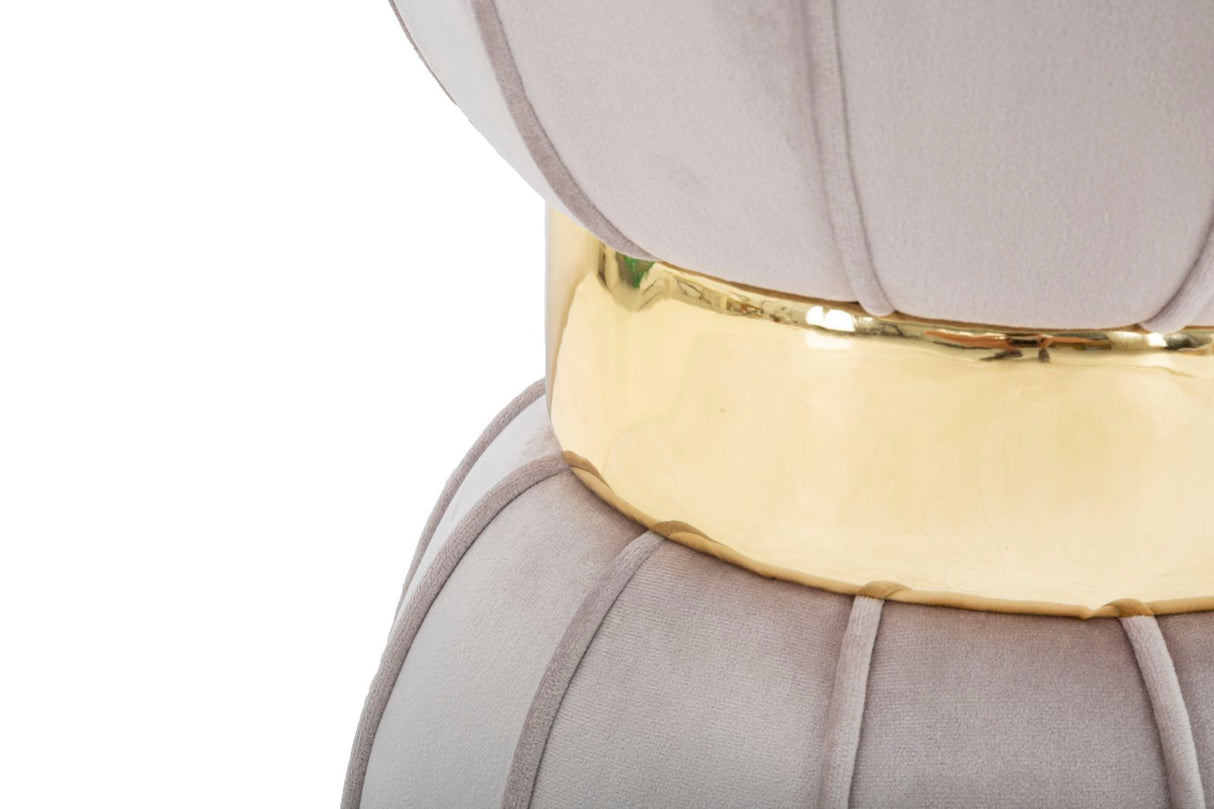 SGABELLO FLOWER GRIGIO - FERRETTI