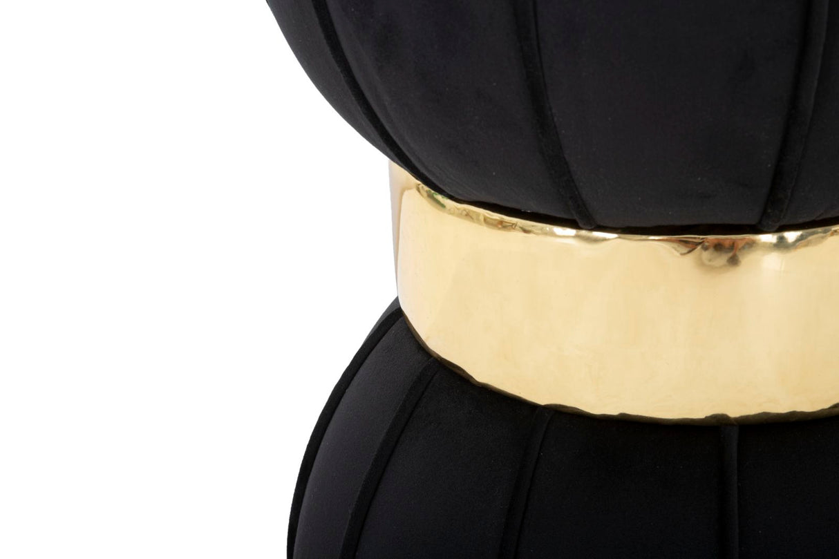 SGABELLO FLOWER NERO - FERRETTI