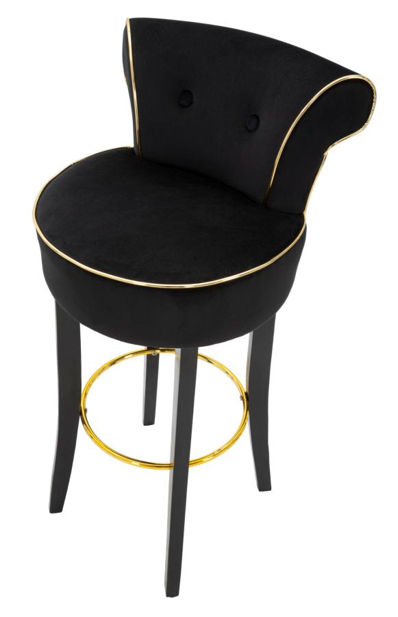 SGABELLO BAR LUXY NERO - FERRETTI
