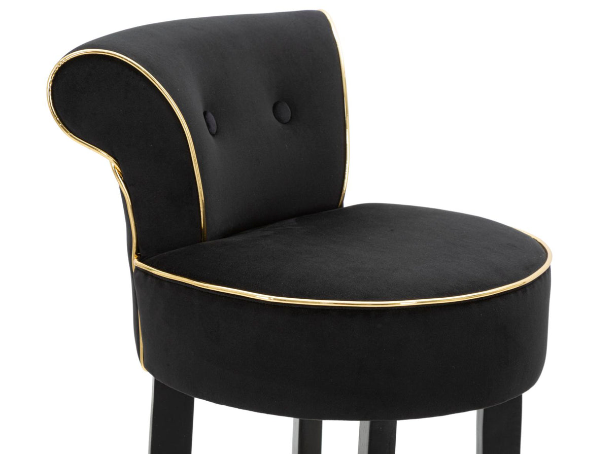 SGABELLO BAR LUXY NERO - FERRETTI