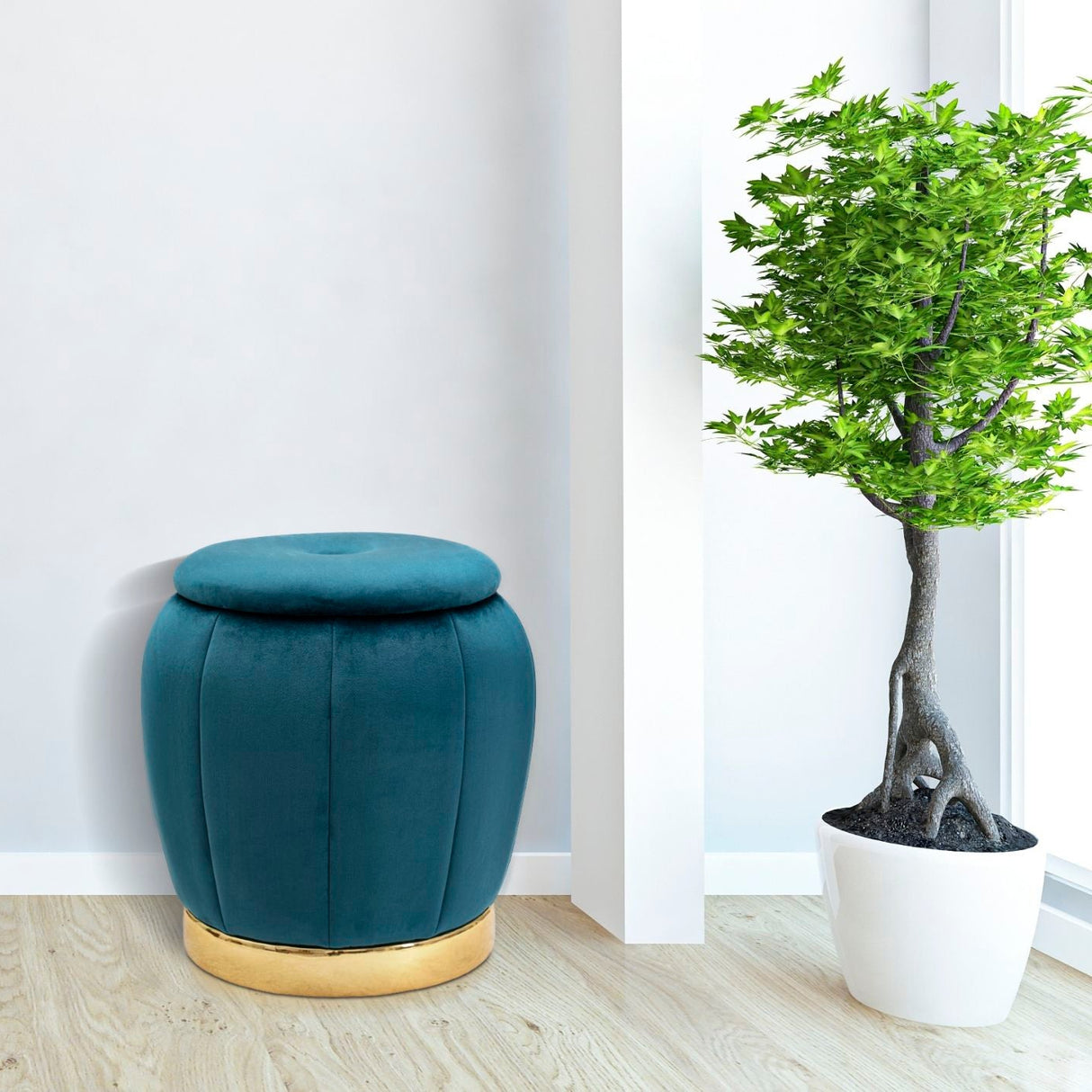 PUFF/CONTENITORE PARIS OTTANIO/GOLD - FERRETTI