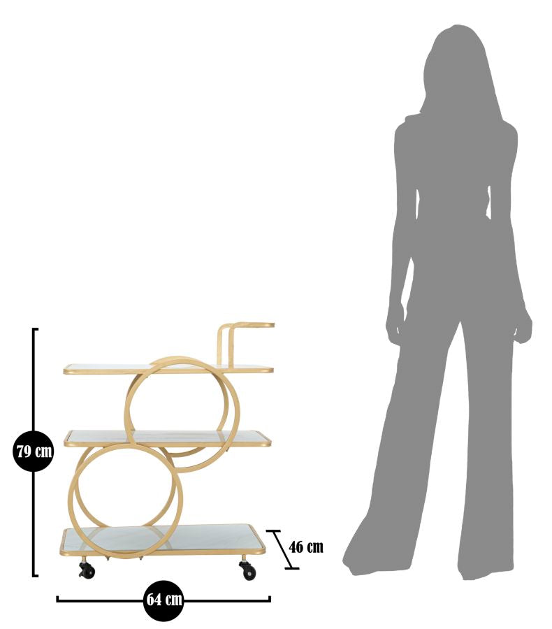 CARRELLO MARBLE GLASS - FERRETTI