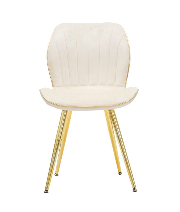 SEDIA PARIS SPACE CREMA /GOLD SET 2 PZ - FERRETTI