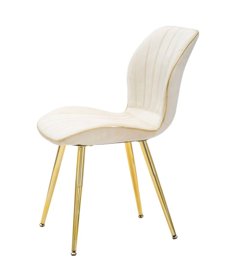 SEDIA PARIS SPACE CREMA /GOLD SET 2 PZ - FERRETTI