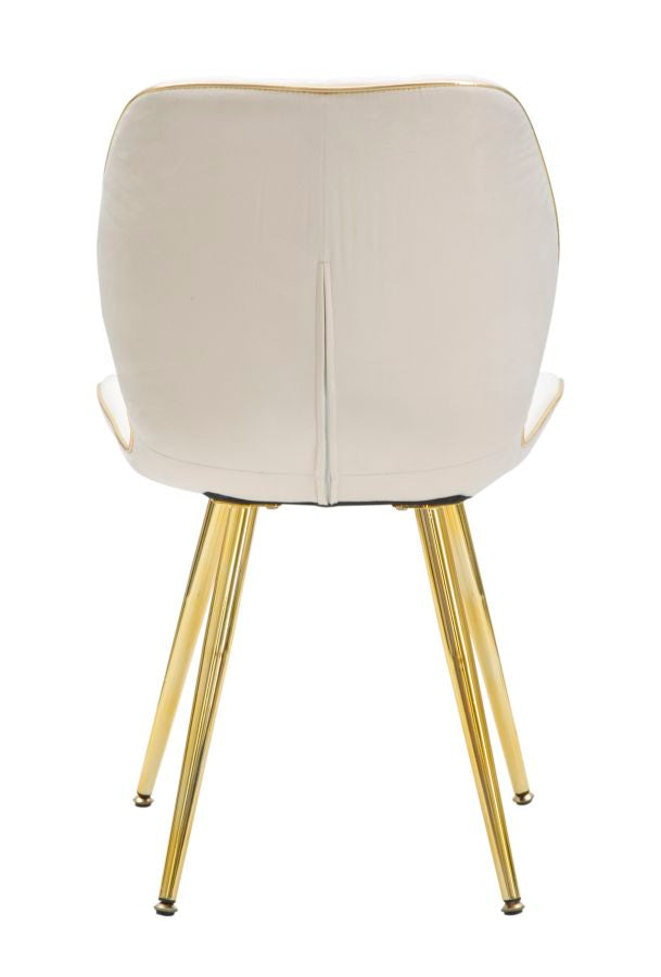 SEDIA PARIS SPACE CREMA /GOLD SET 2 PZ - FERRETTI