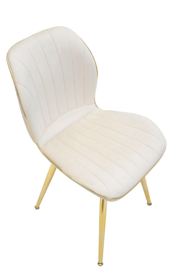 SEDIA PARIS SPACE CREMA /GOLD SET 2 PZ - FERRETTI