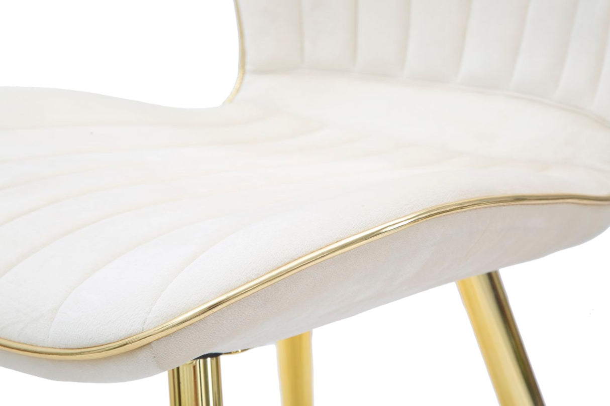 SEDIA PARIS SPACE CREMA /GOLD SET 2 PZ - FERRETTI