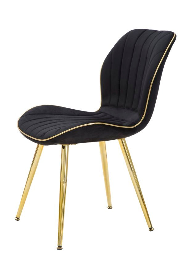 SEDIA PARIS SPACE NERA /GOLD SET 2 PZ - FERRETTI