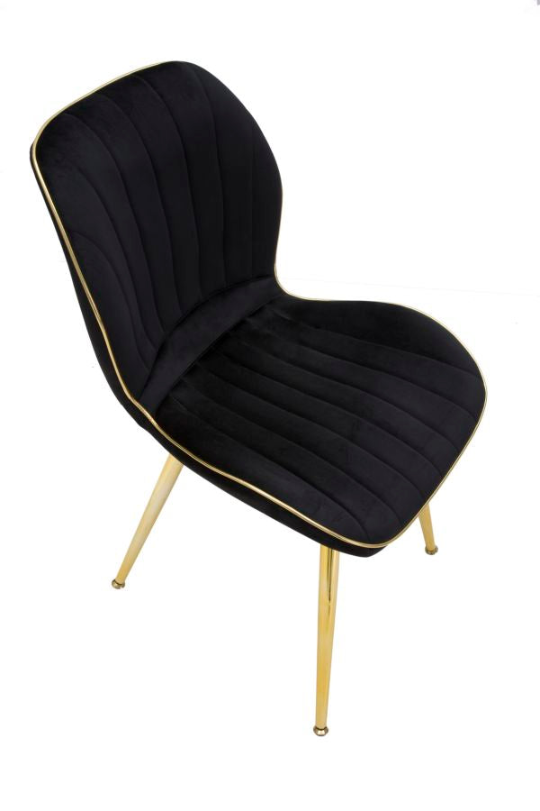 SEDIA PARIS SPACE NERA /GOLD SET 2 PZ - FERRETTI