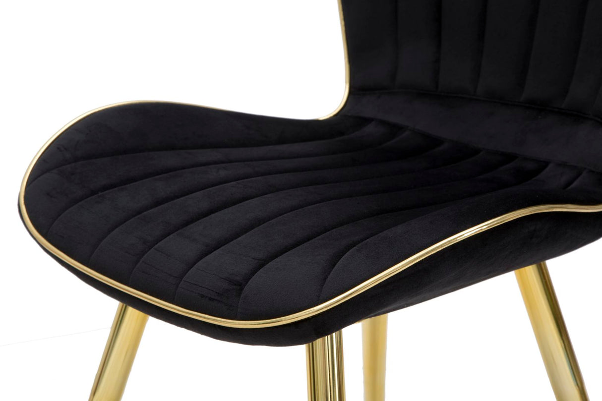 SEDIA PARIS SPACE NERA /GOLD SET 2 PZ - FERRETTI