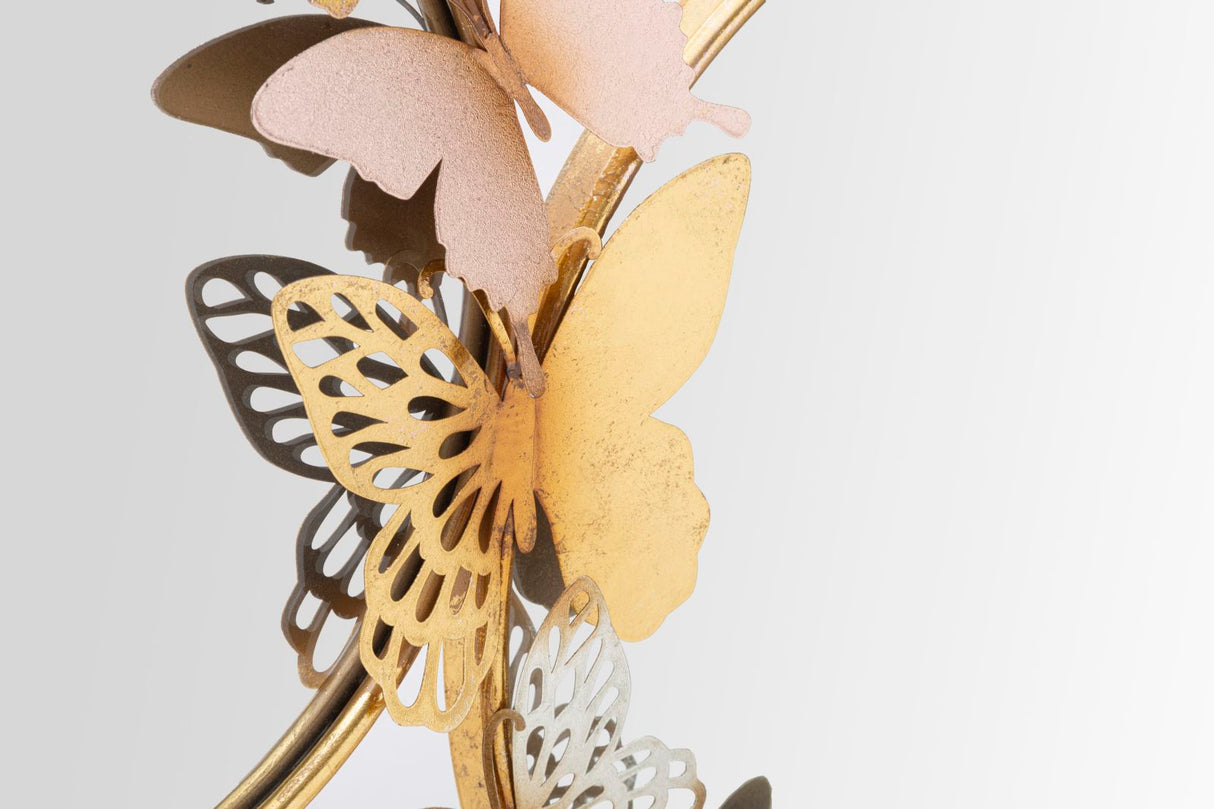 SPECCHIO DA MURO DOUBLE FARFALLE PINK - FERRETTI