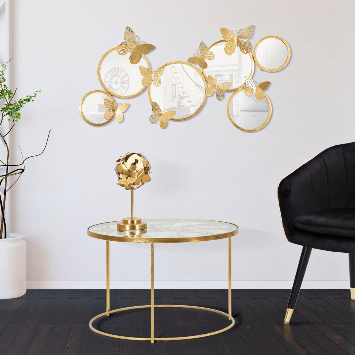 TAVOLO DA CAFFE' BUTTERFLIES - FERRETTI