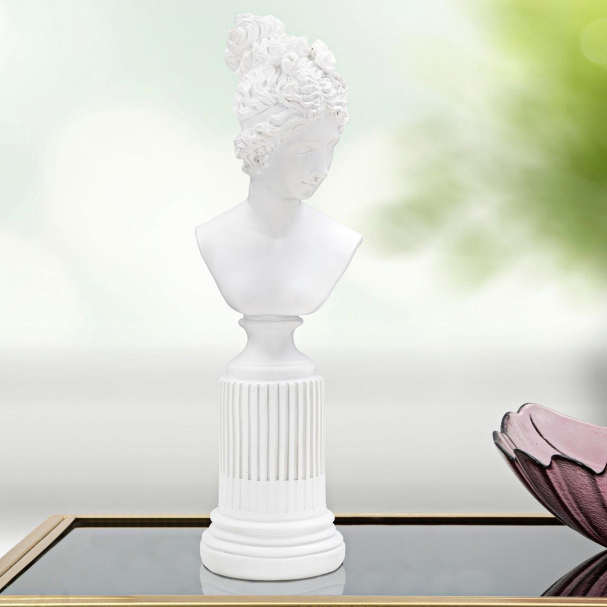 SCULTURA STATUA WOMAN C/PIEDISTALLO - FERRETTI