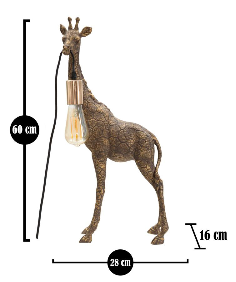 LAMPADA DA TAVOLO GIRAFFA CM 28X16X60 - FERRETTI