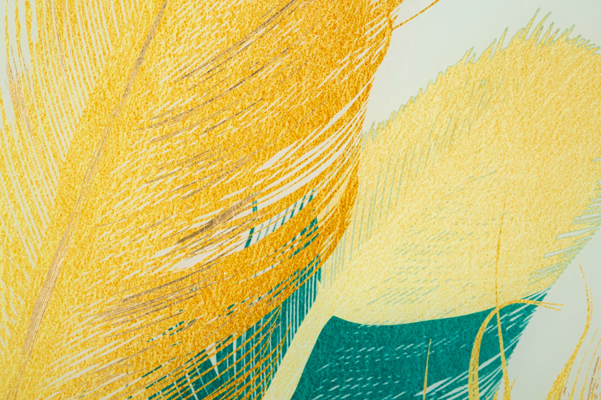 PANNELLO VETRO C/CORNICE FEATHERS - FERRETTI