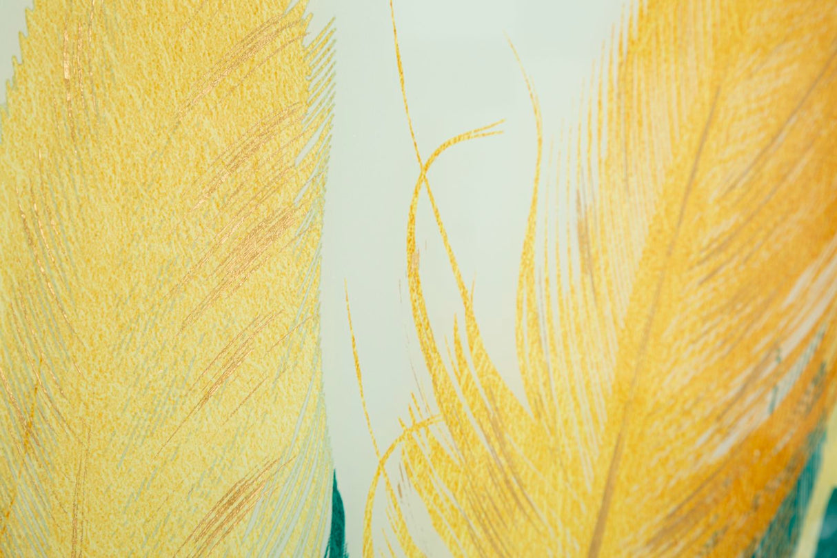 PANNELLO VETRO C/CORNICE FEATHERS - FERRETTI