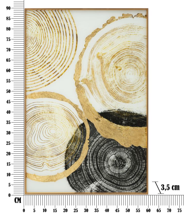 PANNELLO VETRO C/CORNICE WOODY - FERRETTI