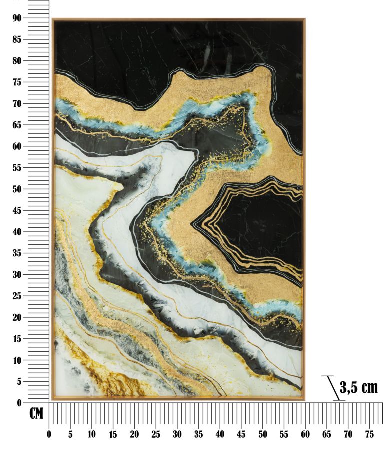 PANNELLO VETRO C/CORNICE DARKY - FERRETTI