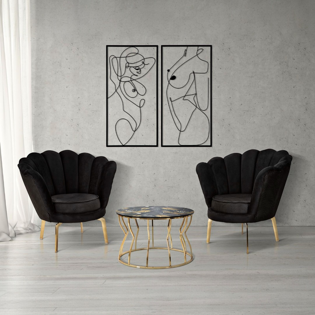 POLTRONA VIENNA PLUS NERA - FERRETTI