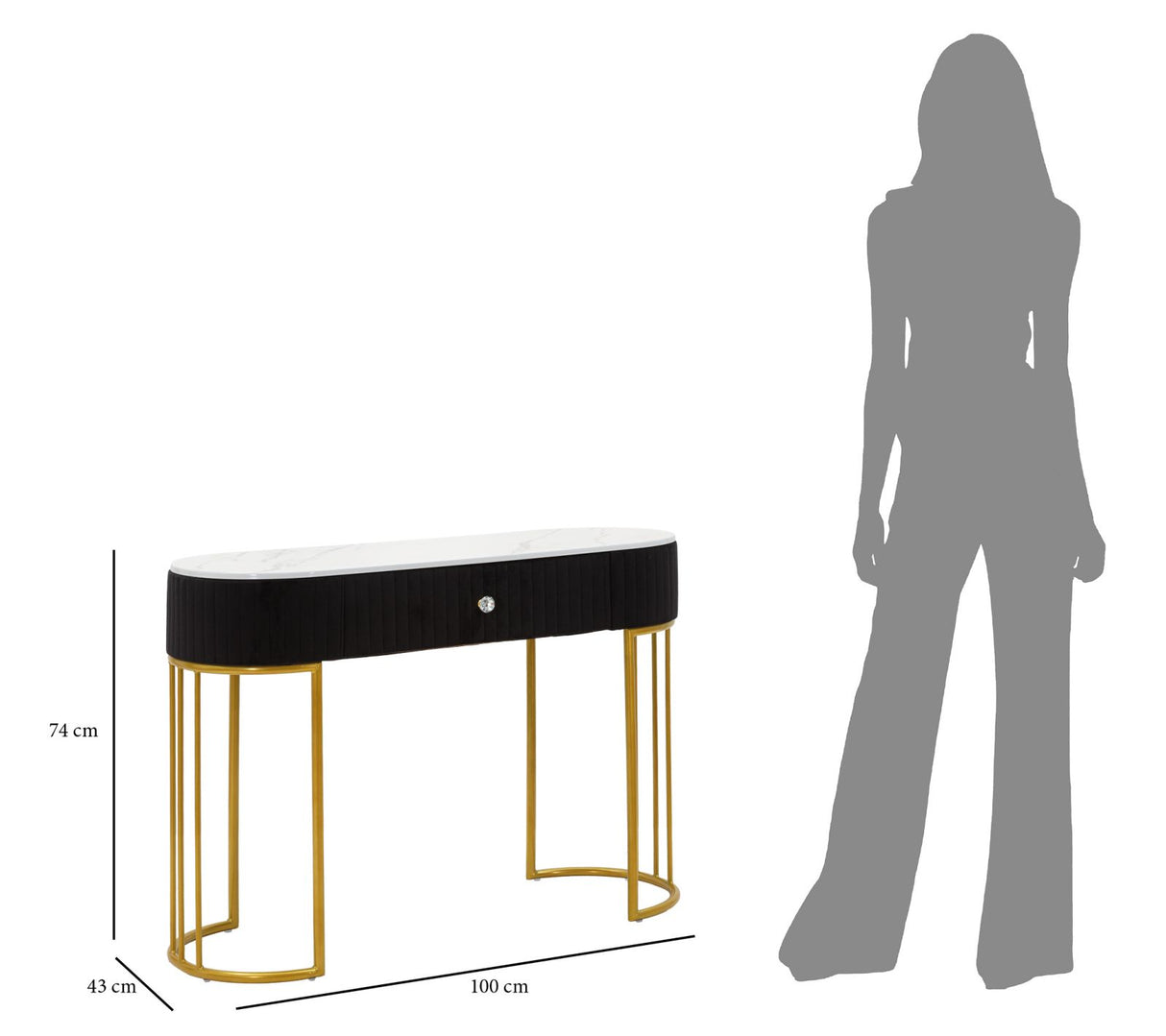 CONSOLE MONTPELLIER NERA - FERRETTI