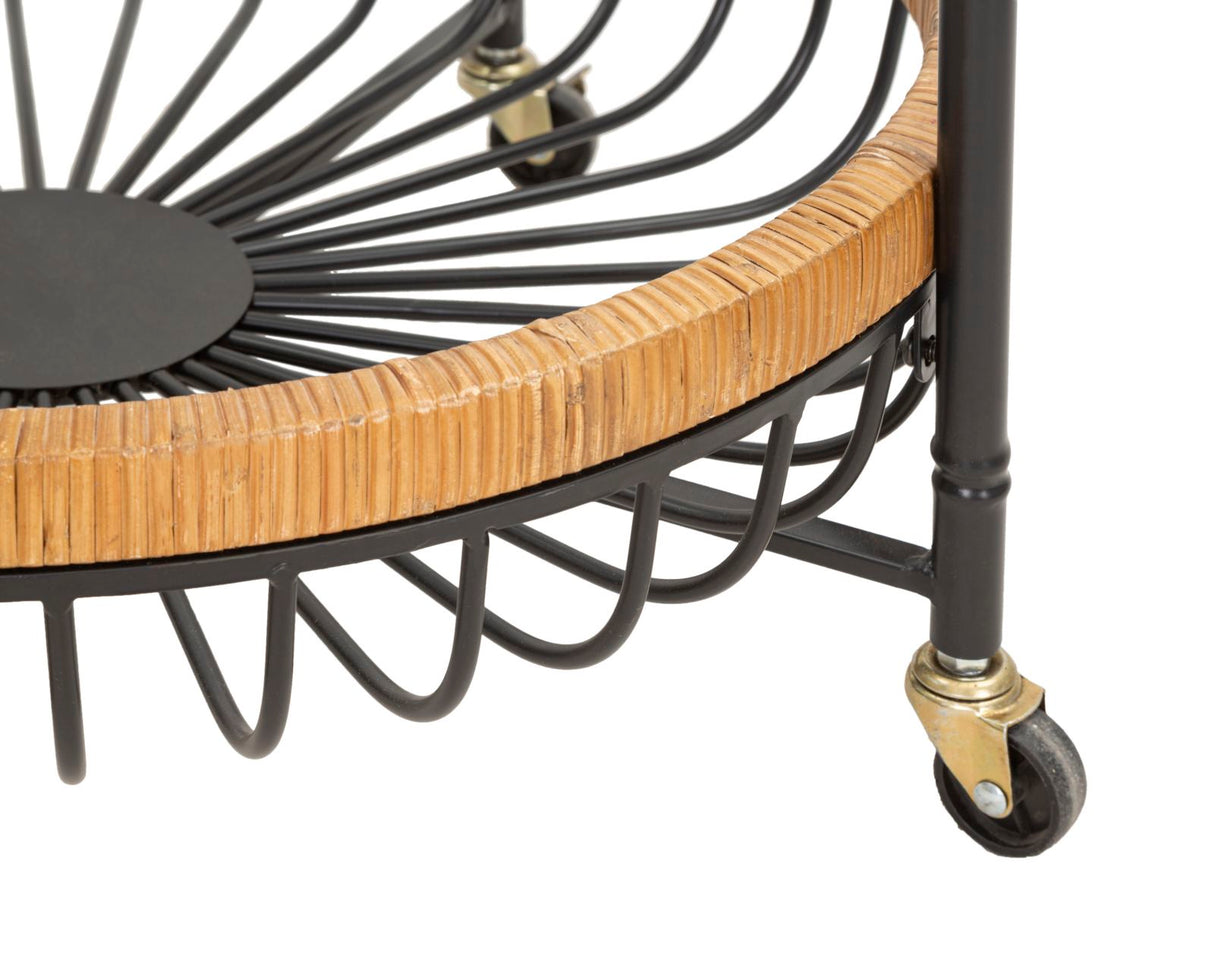 CARRELLO CON DOPPIO CESTINO CEBU C/RUOTE - FERRETTI