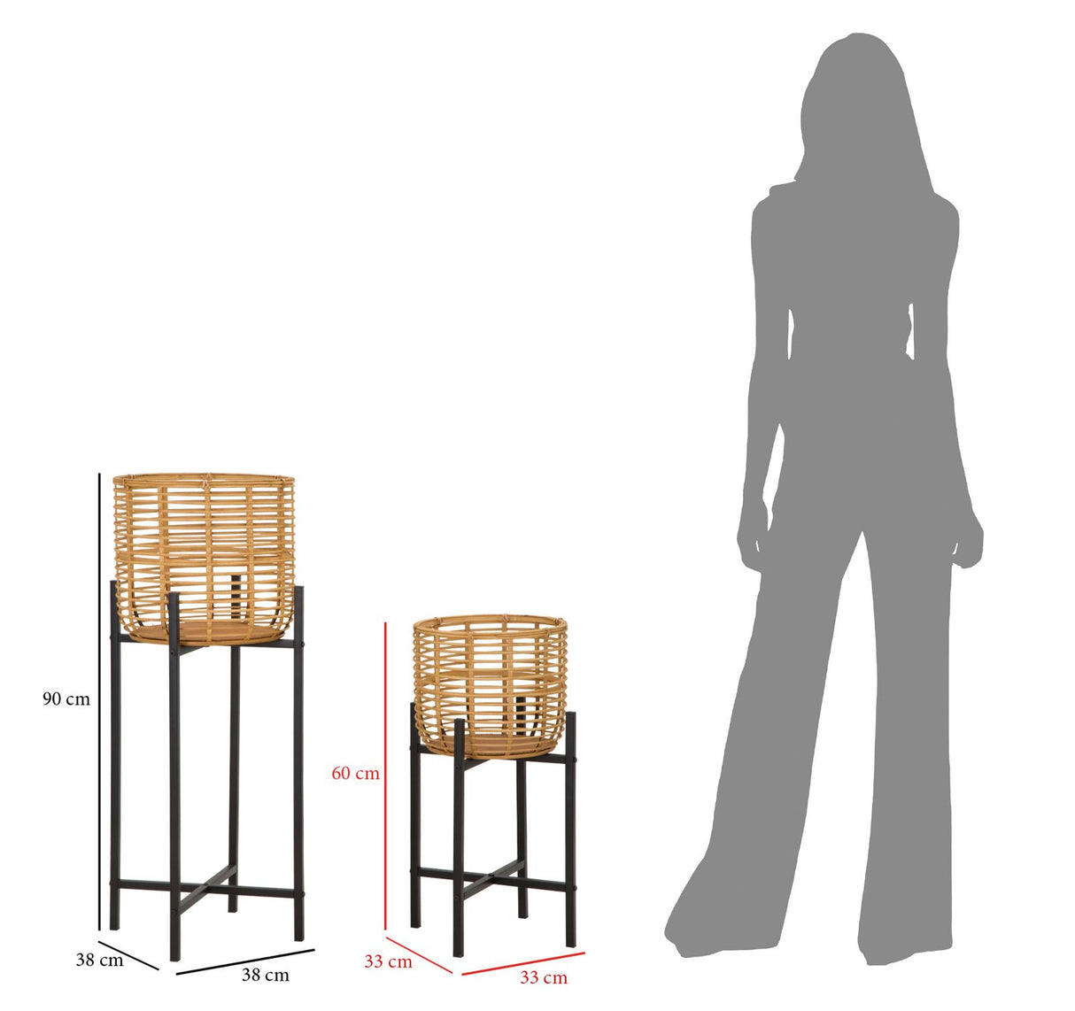 P/VASI RATTAN COPPIA - FERRETTI