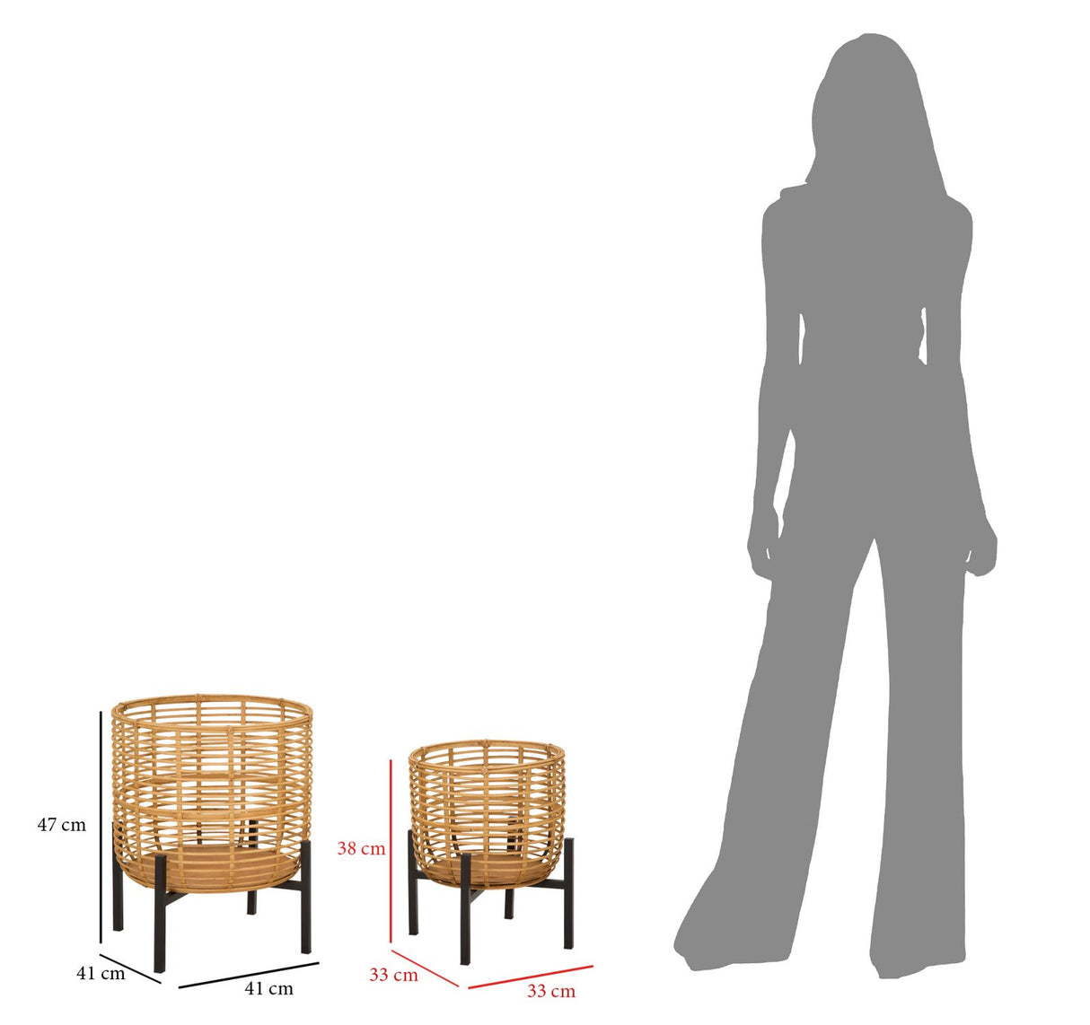 P/VASI RATTAN COPPIA - FERRETTI