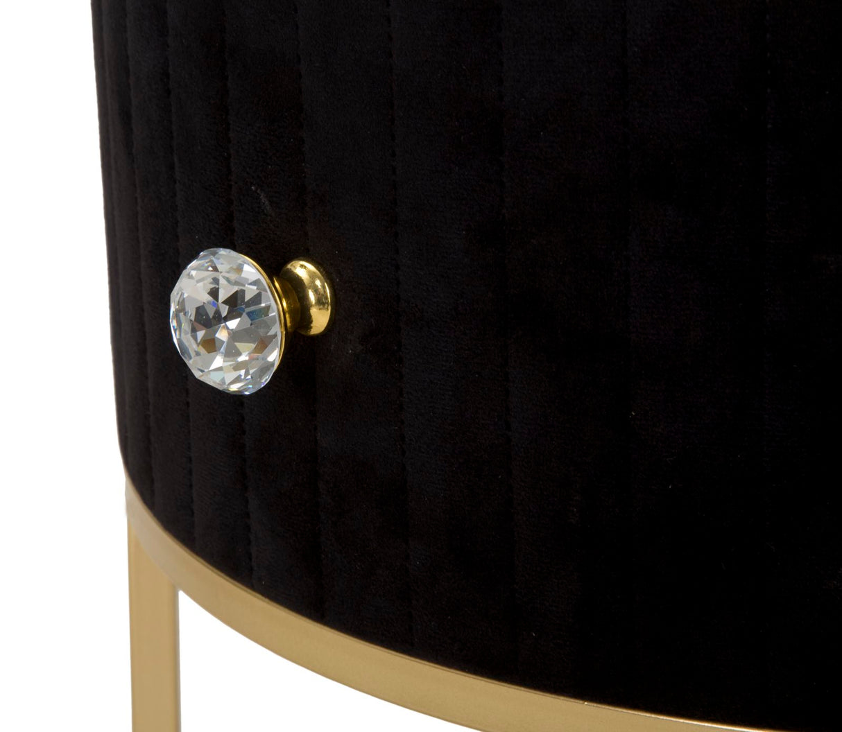 COMODINO MONTPELLIER NERO - FERRETTI