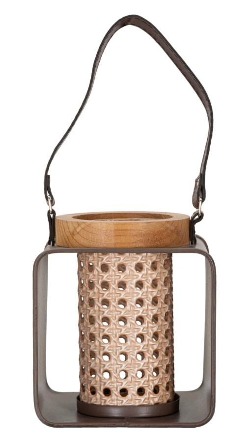 LANTERNA IRON-RATTAN - FERRETTI