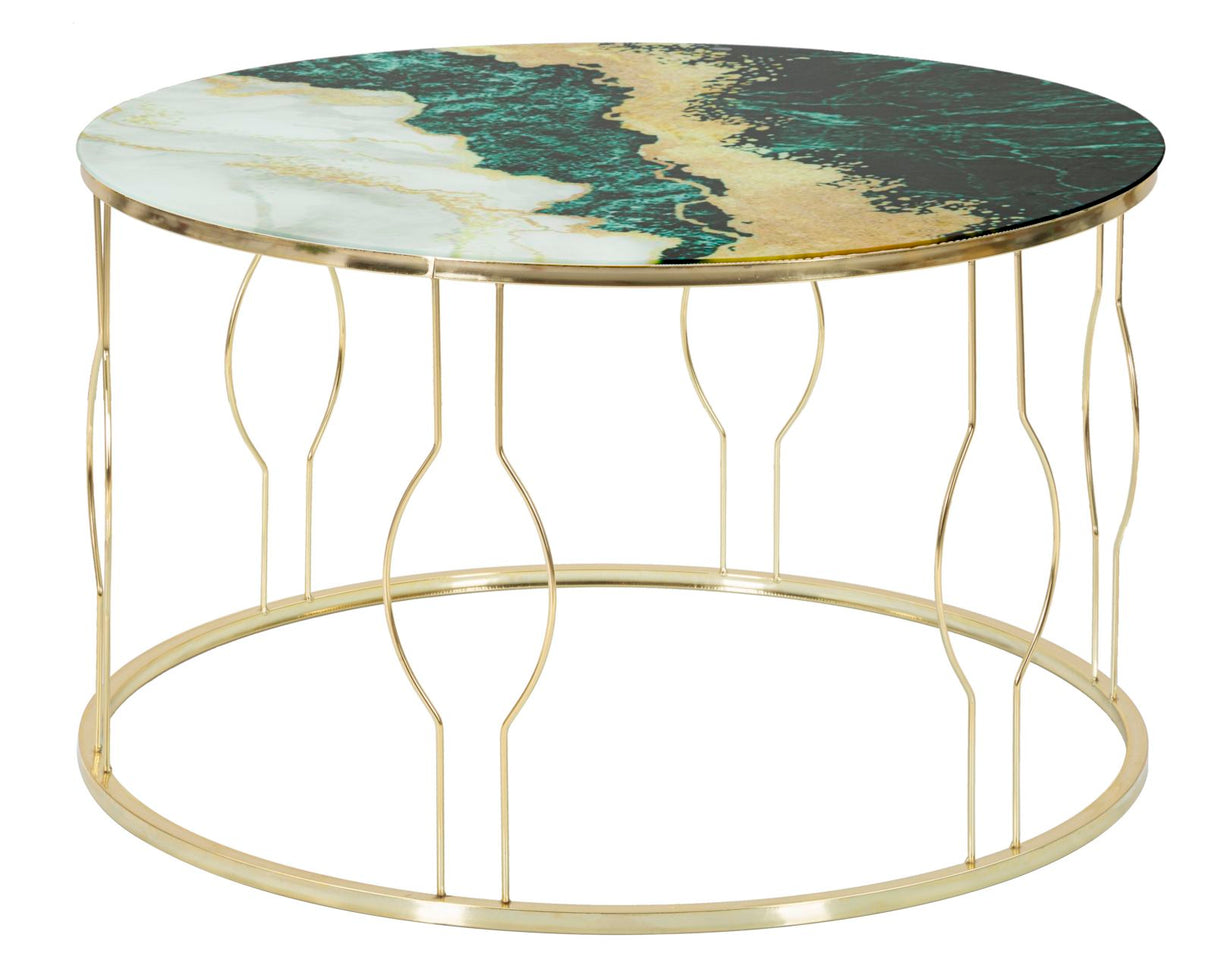 TAVOLO DA CAFFE' GREENY CM Ø 75X48