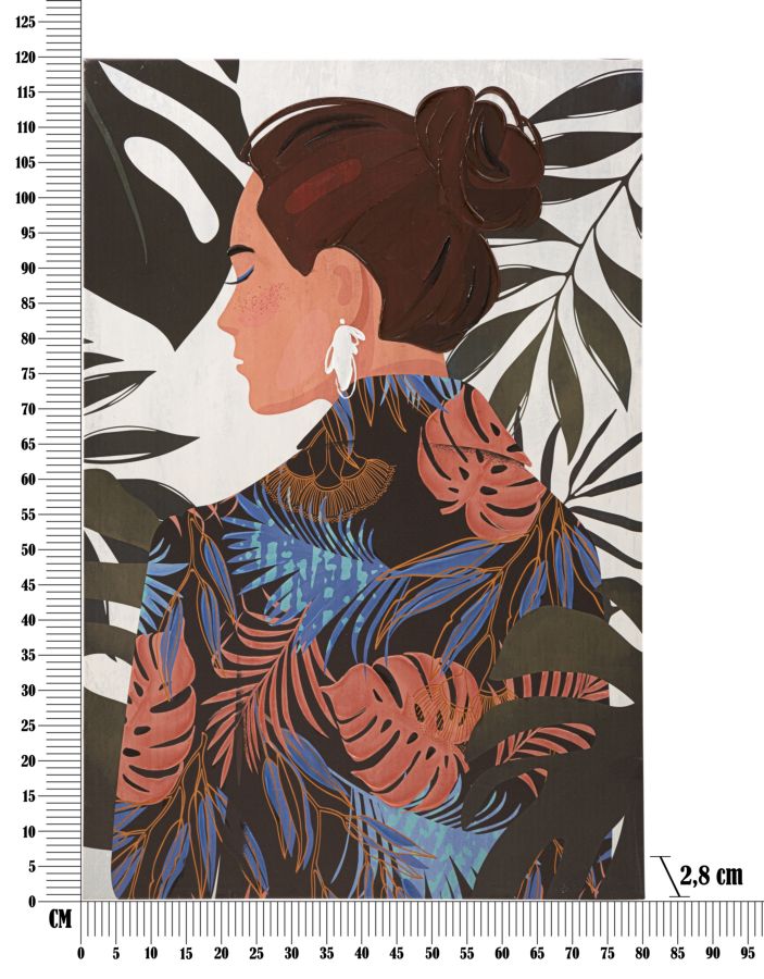 STAMPA DIPINTO LADY JUNGLE -B- FERRETTI