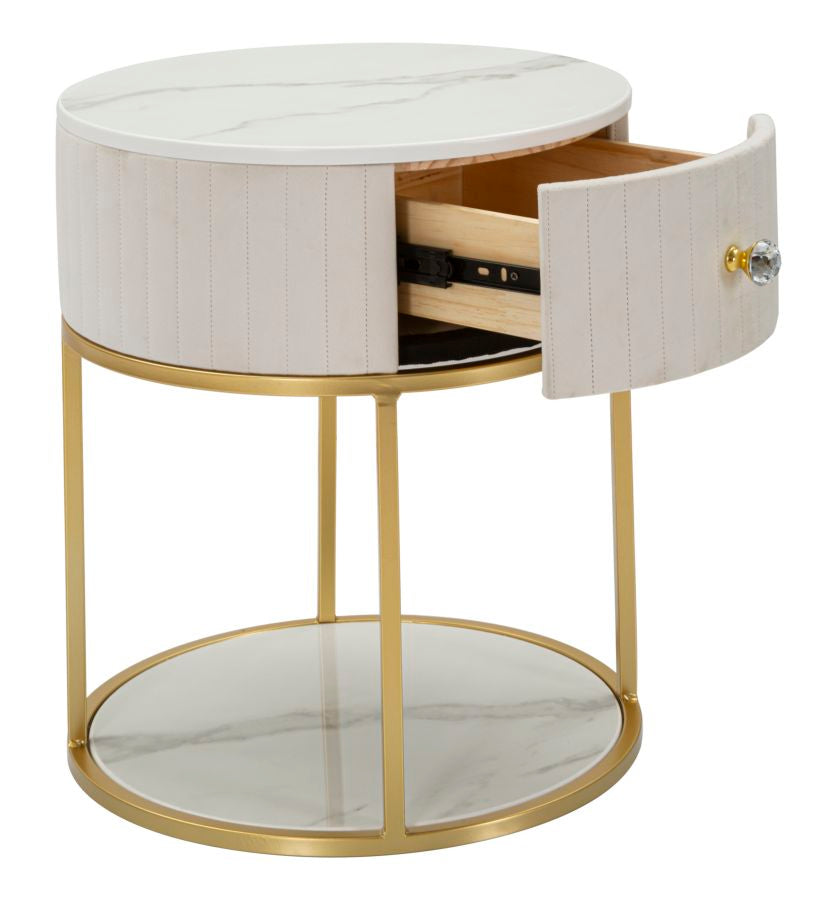 COMODINO MONTPELLIER CREMA - FERRETTI