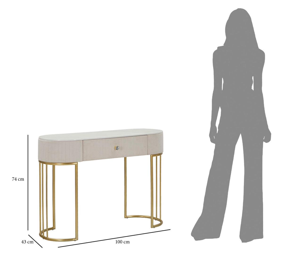 CONSOLE MONTPELLIER CREMA - FERRETTI