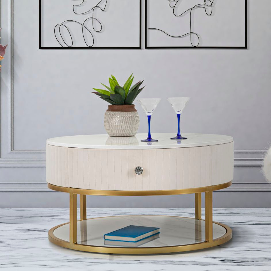 TAVOLO DA CAFFE' MONTPELLIER CREMA - FERRETTI