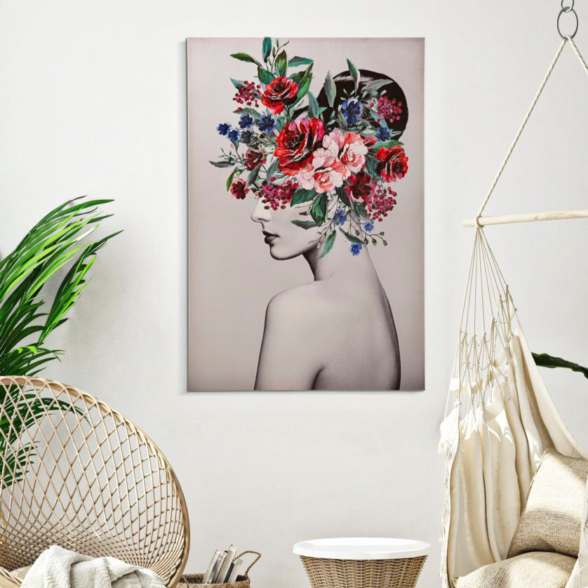 STAMPA DIPINTA LADY FLOWER -A- FERRETTI