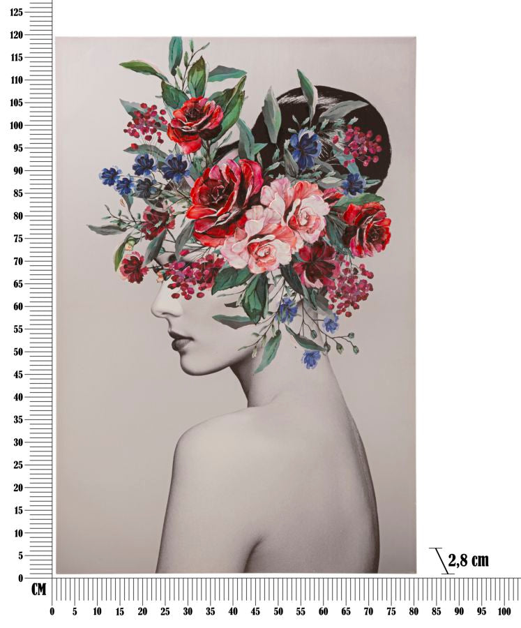 STAMPA DIPINTA LADY FLOWER -A- FERRETTI