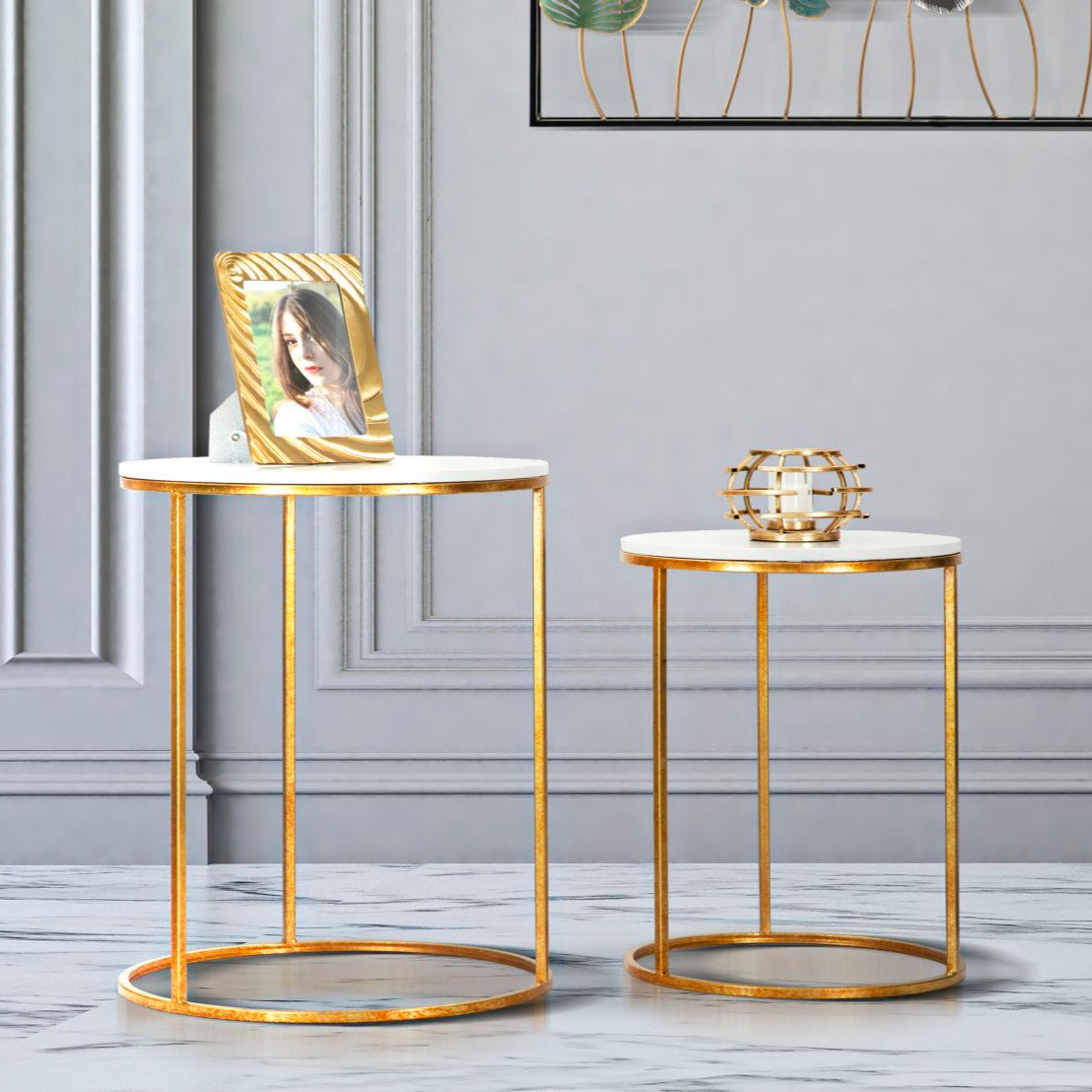 TAVOLINETTI SIMPLY MARBLE COPPIA - FERRETTI