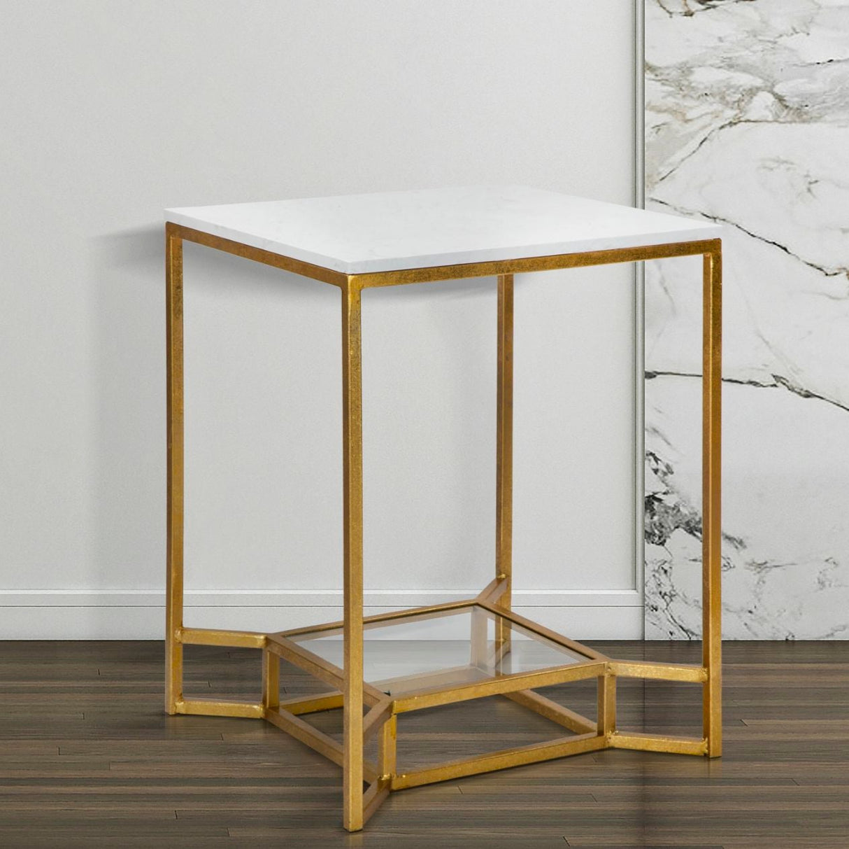 TAVOLINETTO DOUBLE MARBLE - FERRETTI