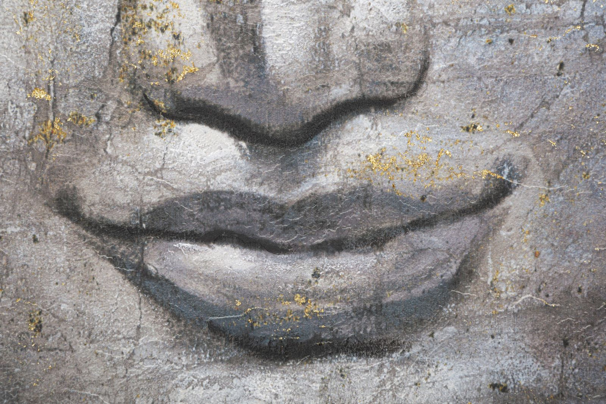 DIPINTO SU TELA FACE BUDDHA LIGHT -A- FERRETTI