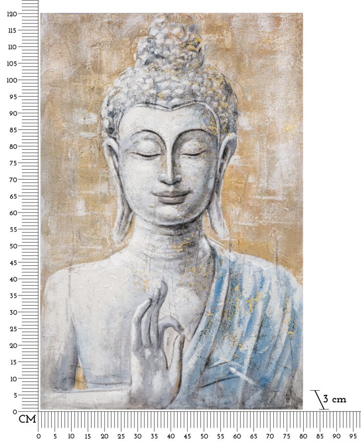 DIPINTO SU TELA BUDDHA LIGHT -B- FERRETTI