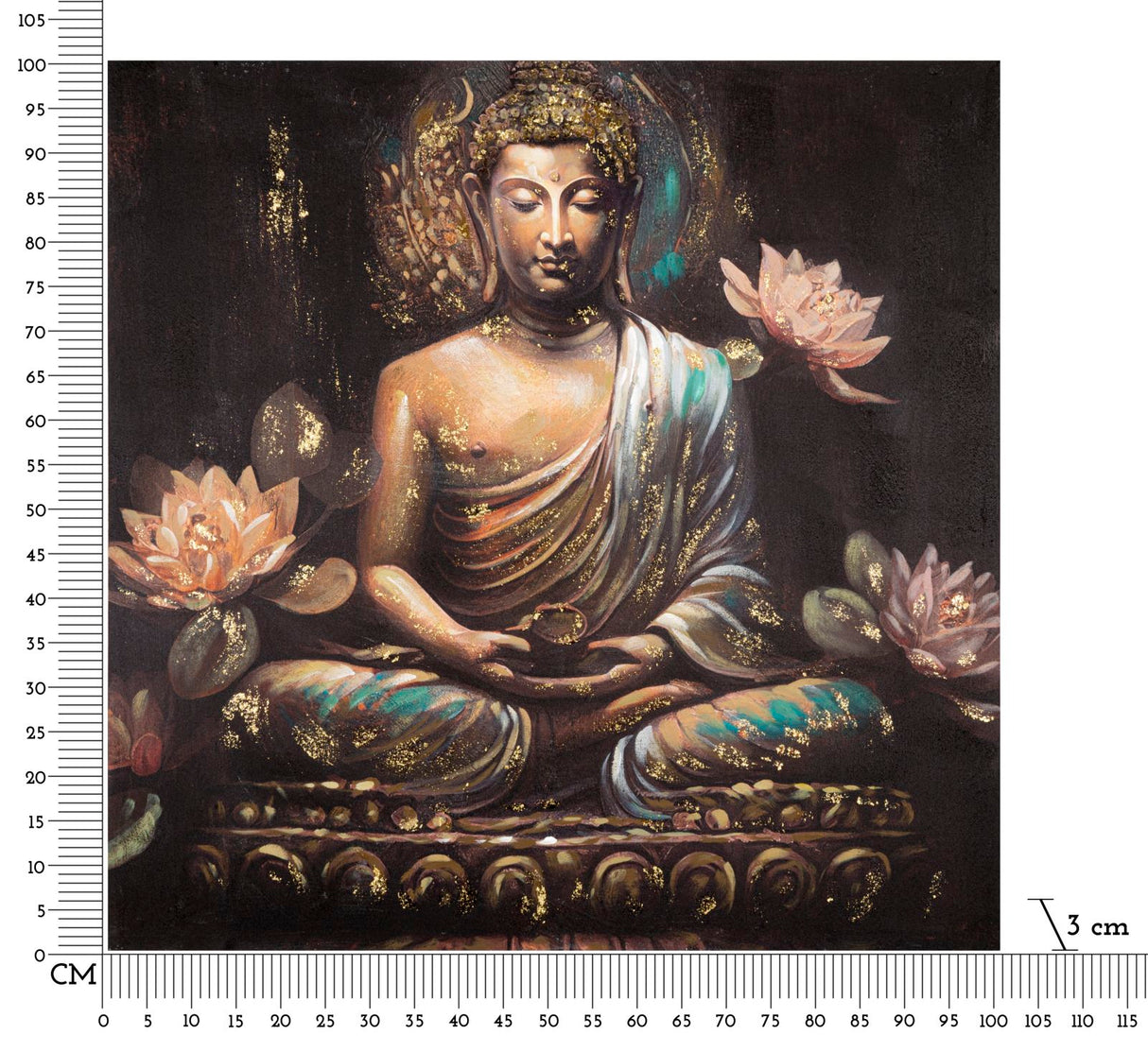 DIPINTO SU TELA BUDDHA -A- FERRETTI