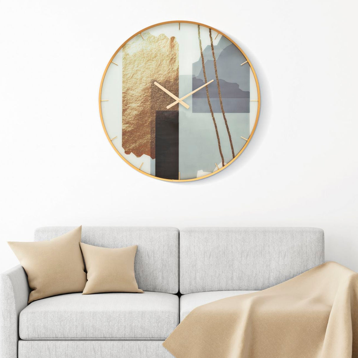 OROLOGIO GLASS MOTIF CM Ø 80X5 - FERRETTI